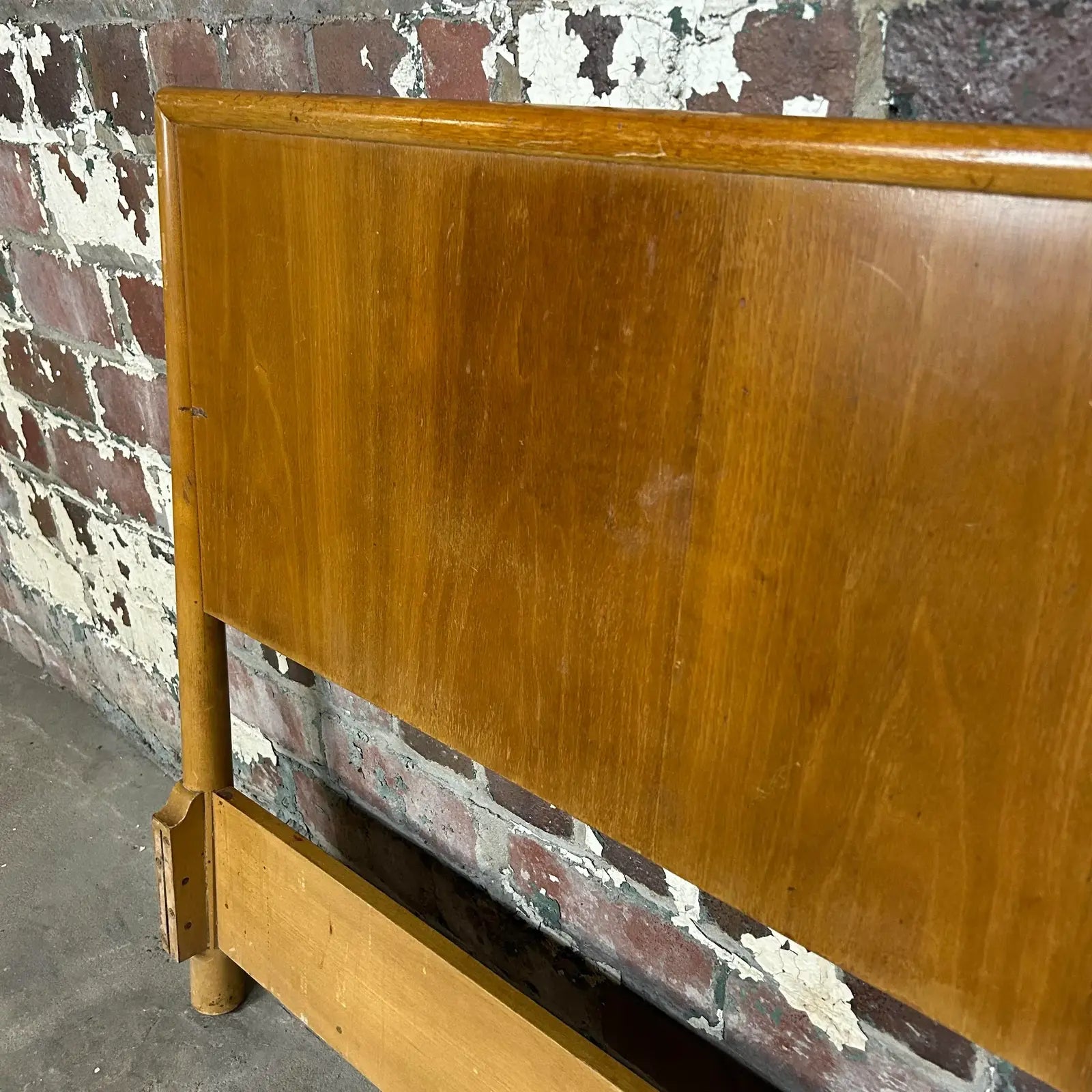Robsjohn Gibbings Twin Headboard and Footrest for Widdicomb.