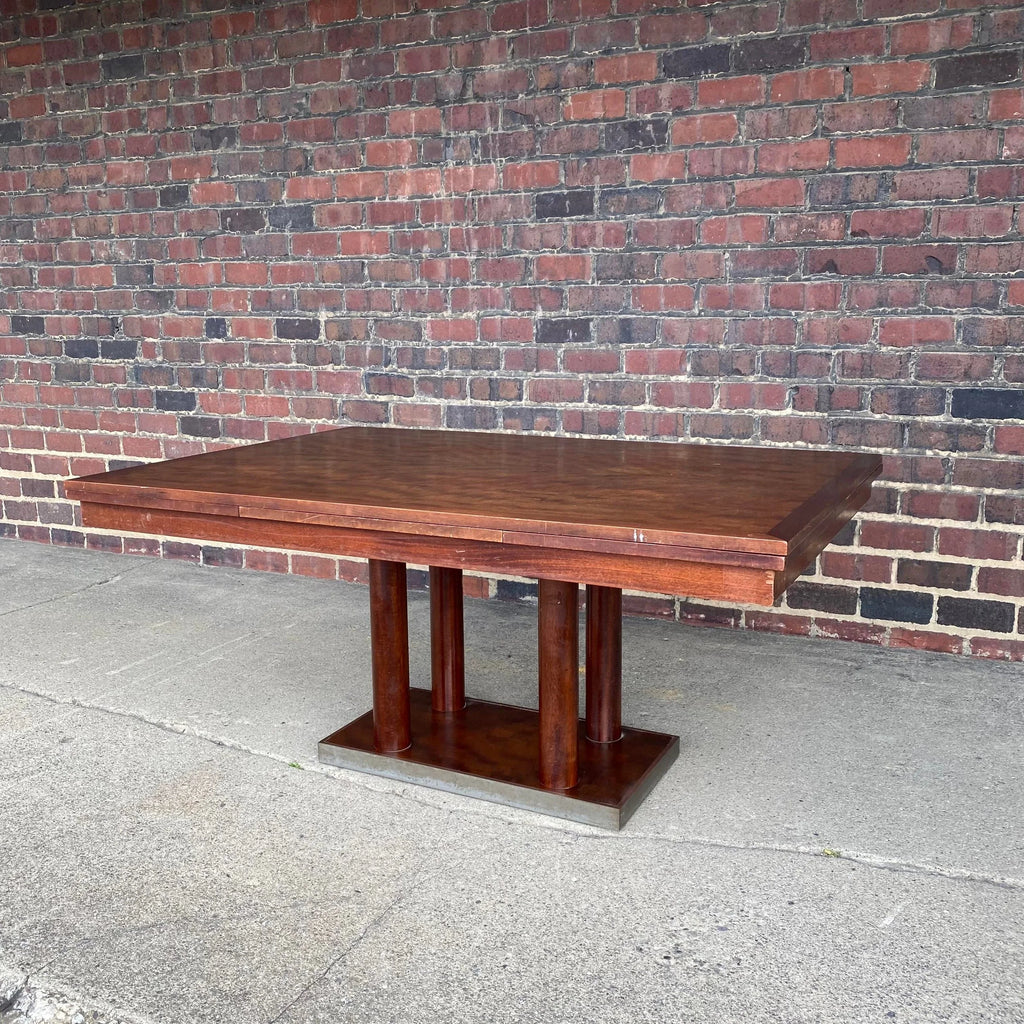 Roger Bal Art Deco Dinning Table Refractory Leaves