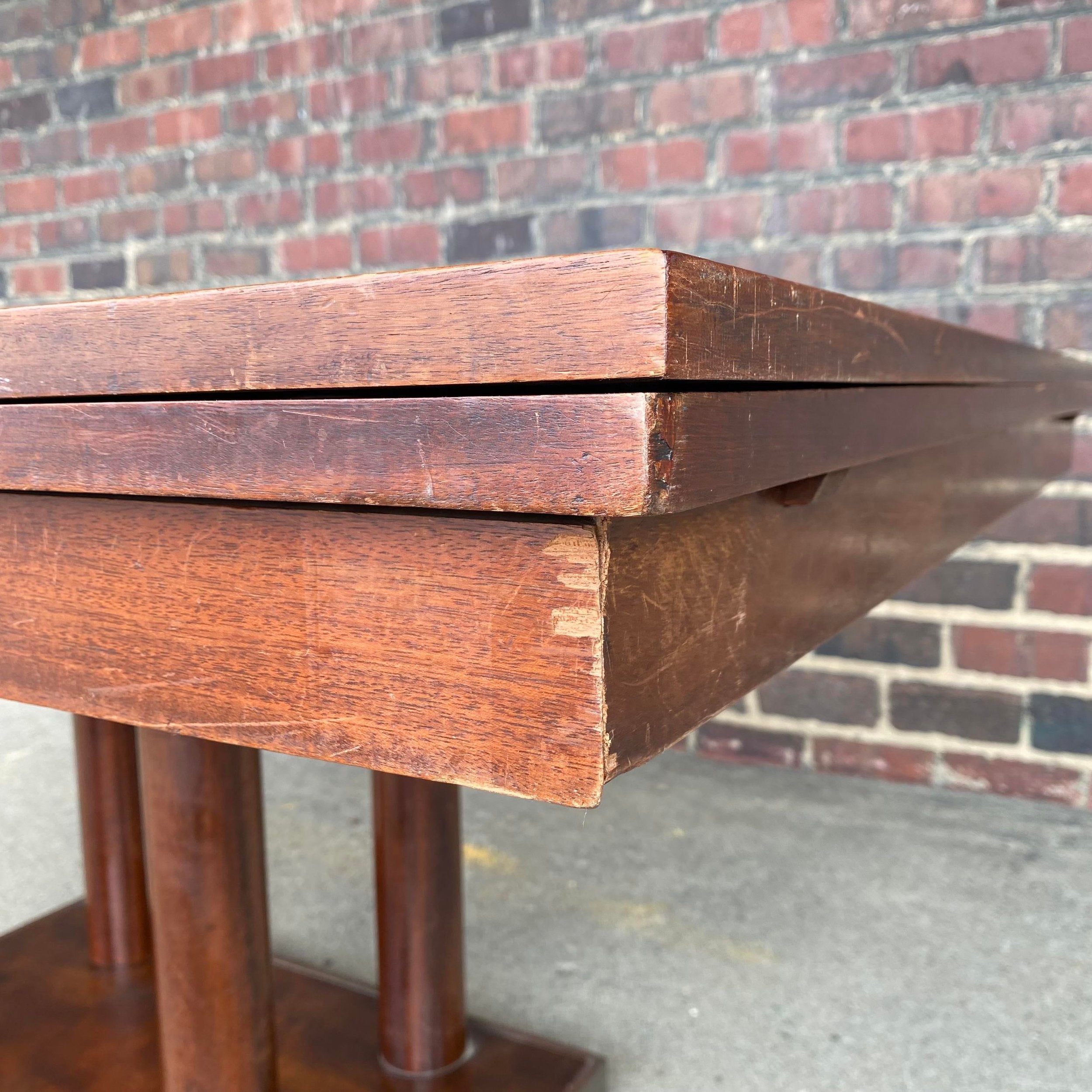 Roger Bal Art Deco Dinning Table Refractory Leaves