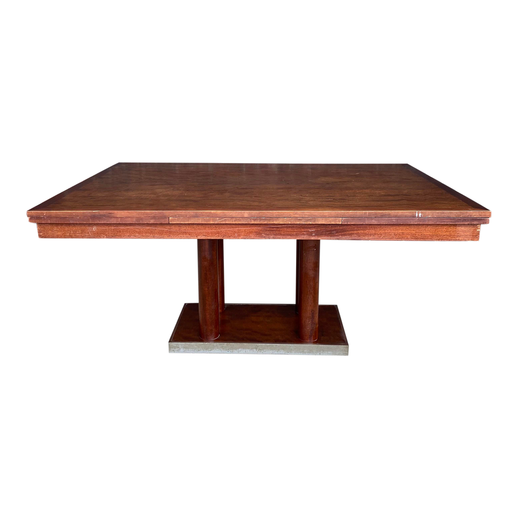 Roger Bal Art Deco Dinning Table Refractory Leaves