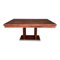 Roger Bal Art Deco Dinning Table Refractory Leaves
