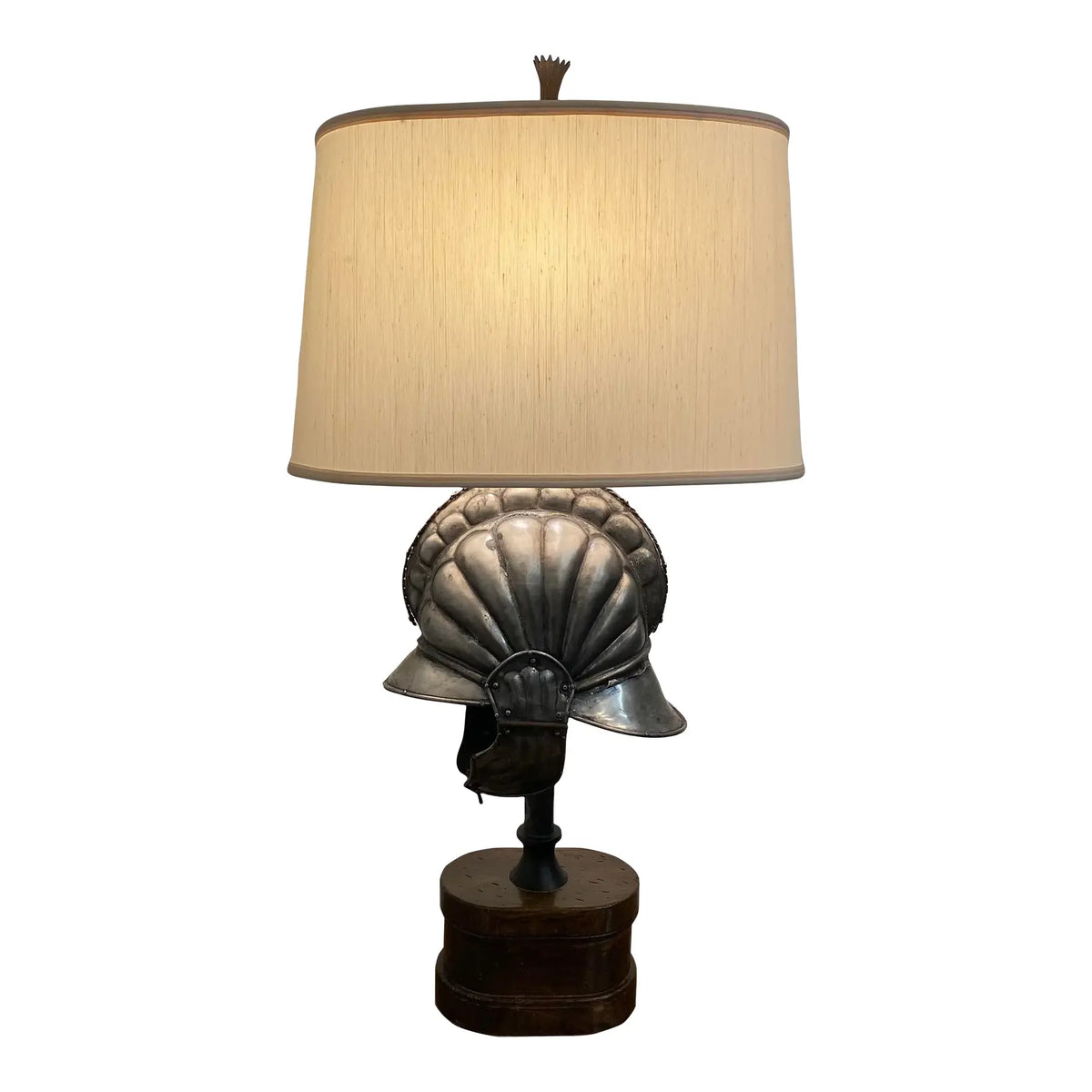 Roman Helmet Table Lamp Substantial Large