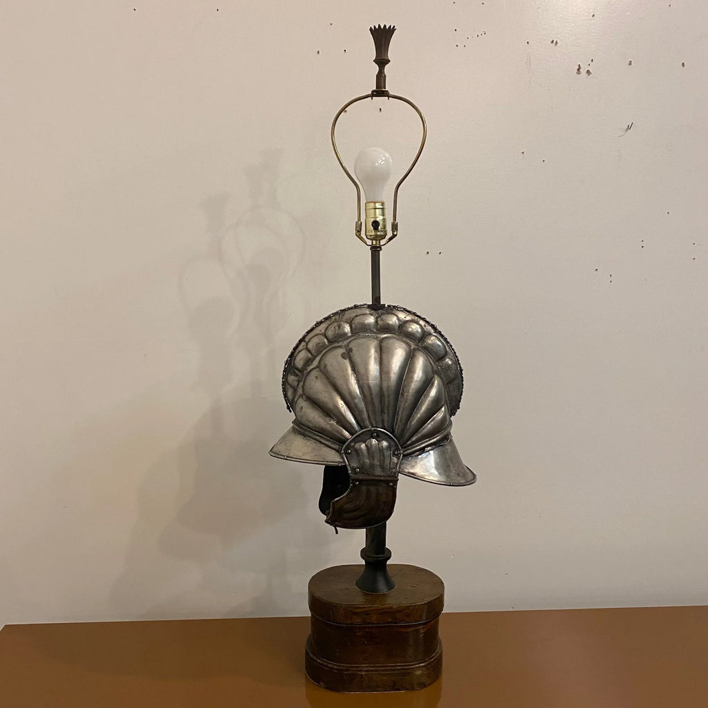 Roman Style Battle Helmut Table Lamp
