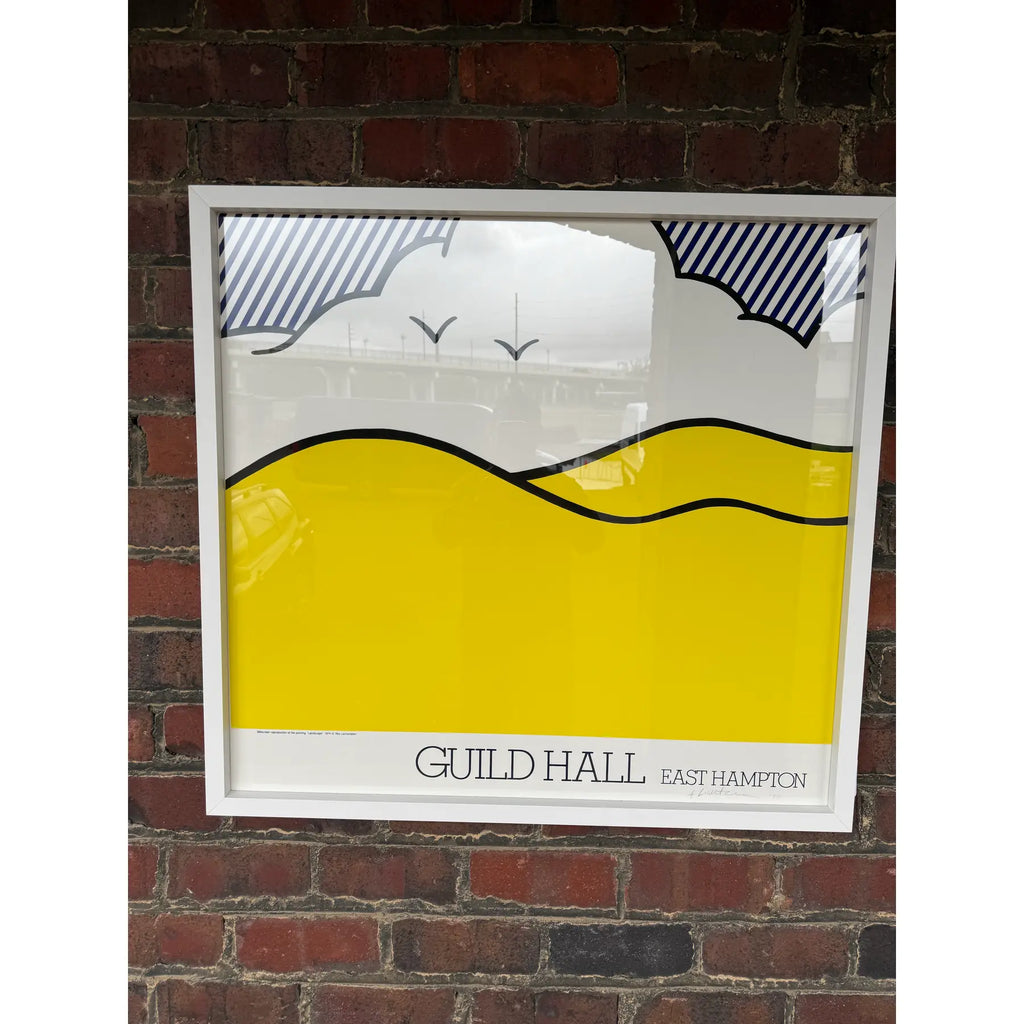 Roy Lichtenstein “Guild Hall East Hampton” Poster, Signed & Numbered, 1980 – Framed