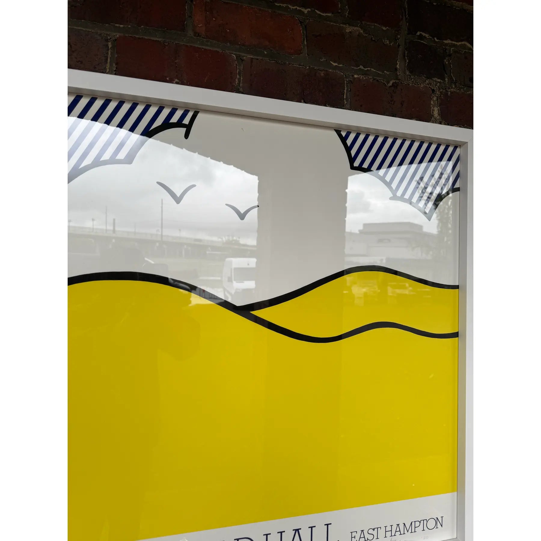 Roy Lichtenstein “Guild Hall East Hampton” Poster, Signed & Numbered, 1980 – Framed
