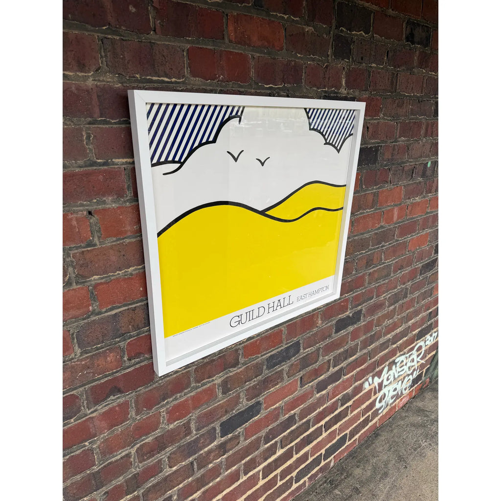 Roy Lichtenstein “Guild Hall East Hampton” Poster, Signed & Numbered, 1980 – Framed