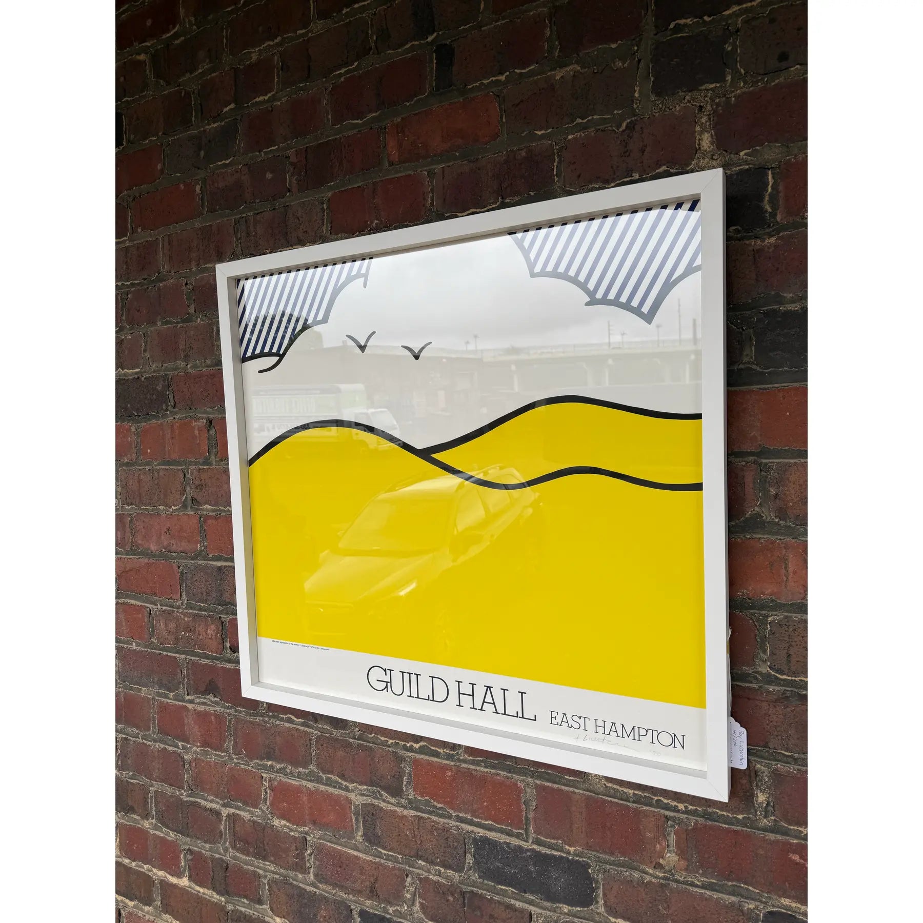 Roy Lichtenstein “Guild Hall East Hampton” Poster, Signed & Numbered, 1980 – Framed