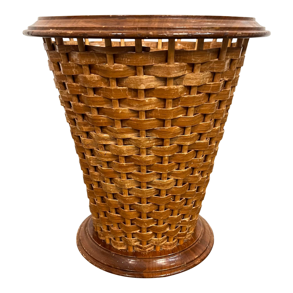 Rude Osolnik Danish American Modern Woven Wastebasket