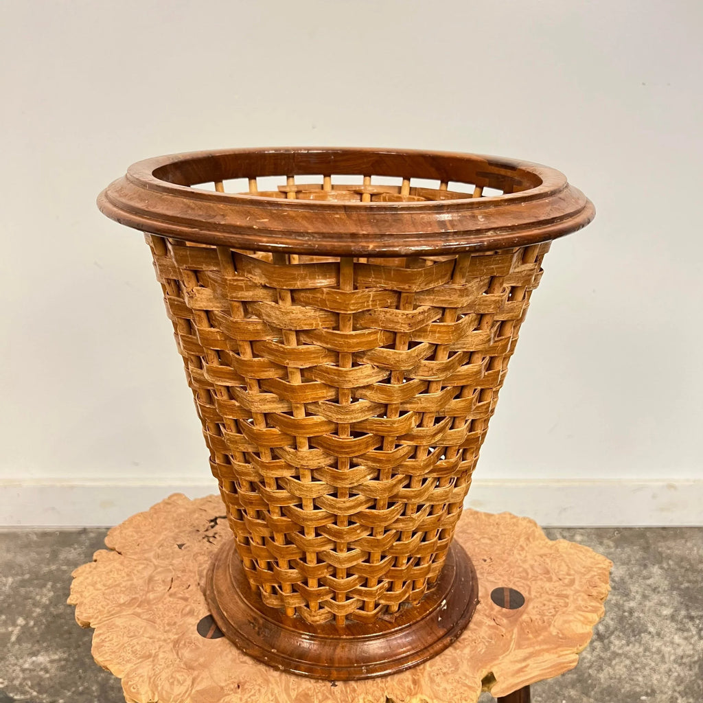 Rude Osolnik Danish American Modern Woven Wastebasket