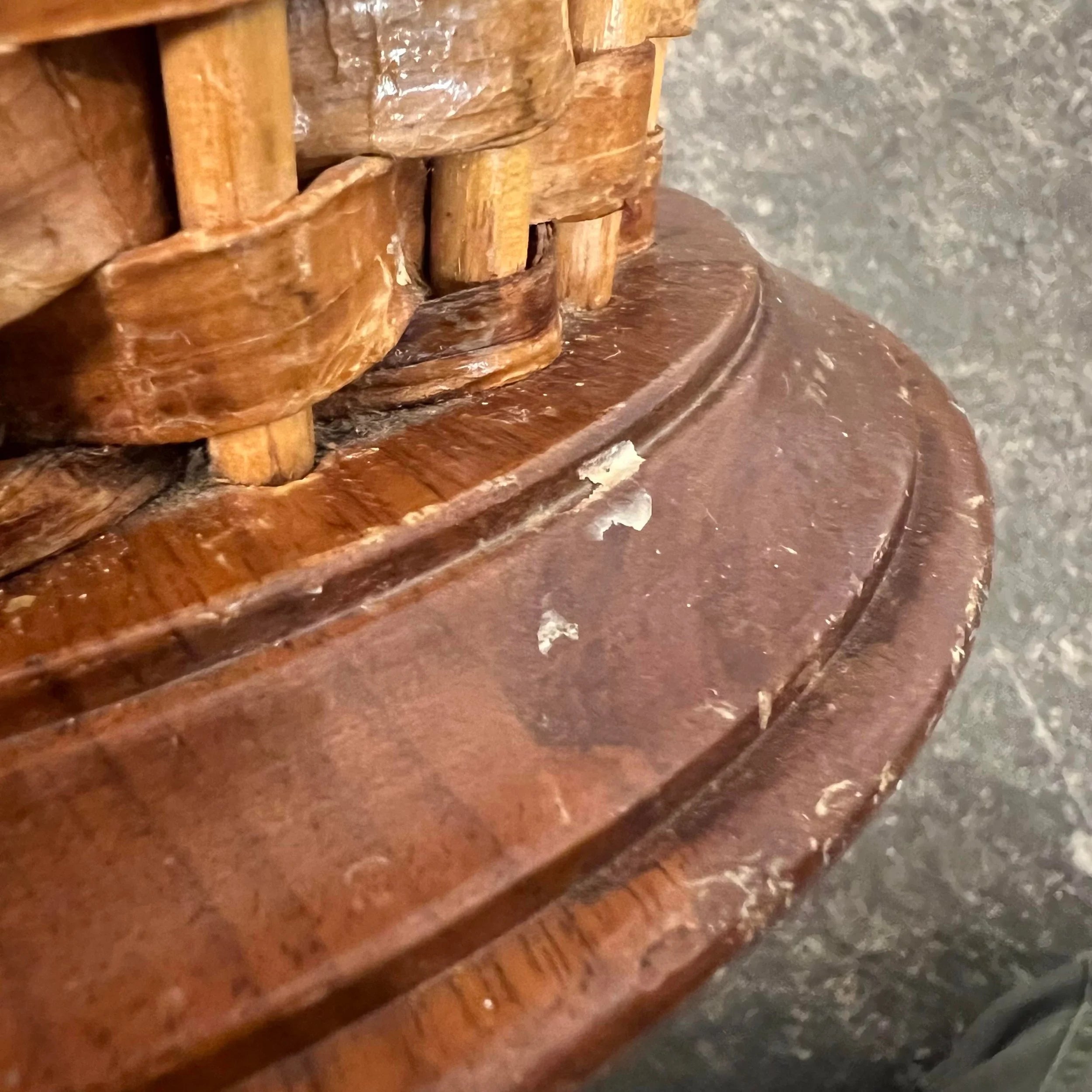 Rude Osolnik Danish American Modern Woven Wastebasket