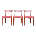 Set of 3 Arne Hovmand Olsen for Mogens Dining Chairs
