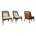 Set of 3 Harvey Probber Caned 'Gondola' Side Chairs