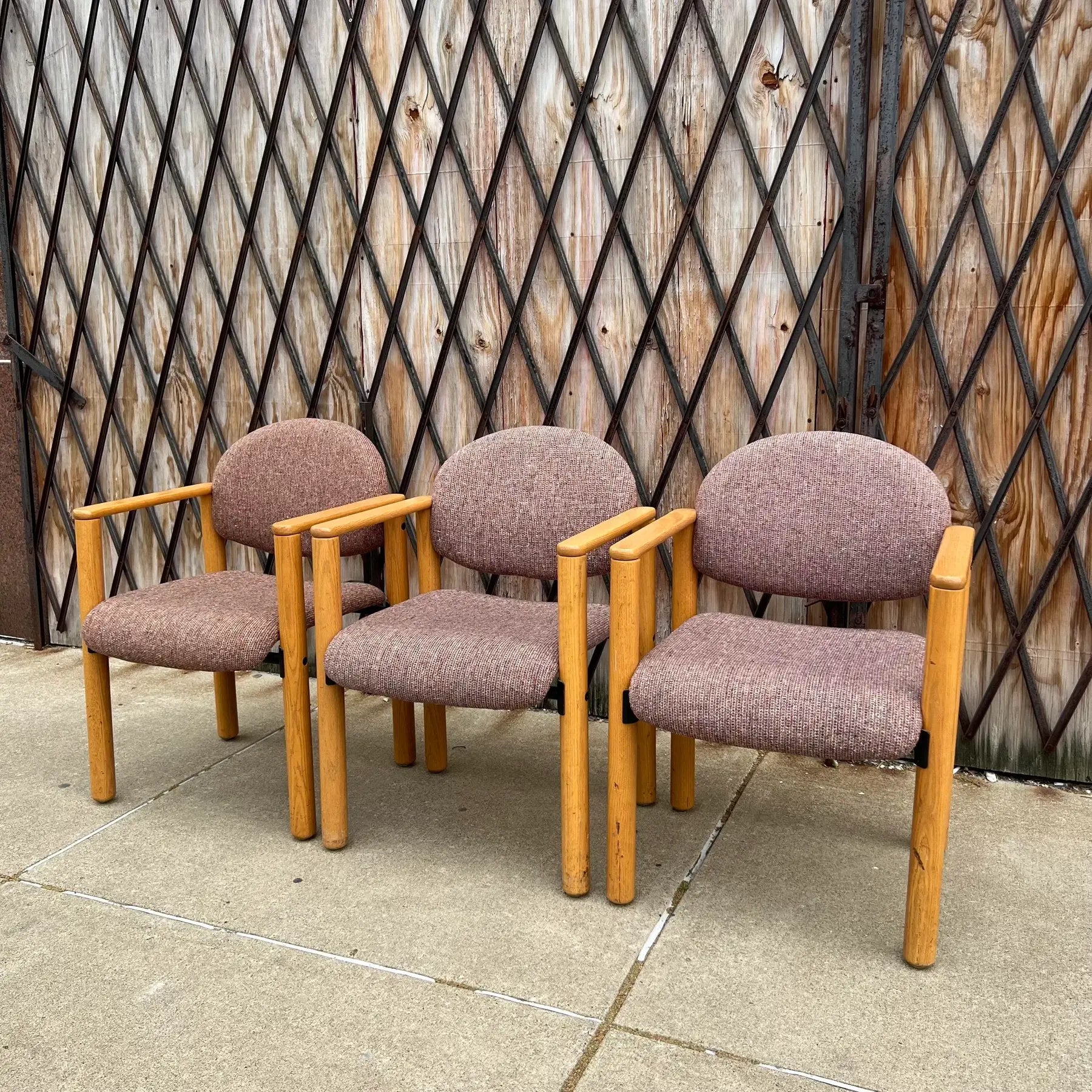 Set of 3 Mid Century Modern Artec Office Chairs