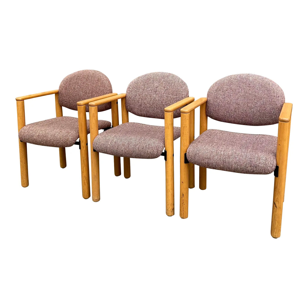 Set of 3 Mid Century Modern Artec Office Chairs