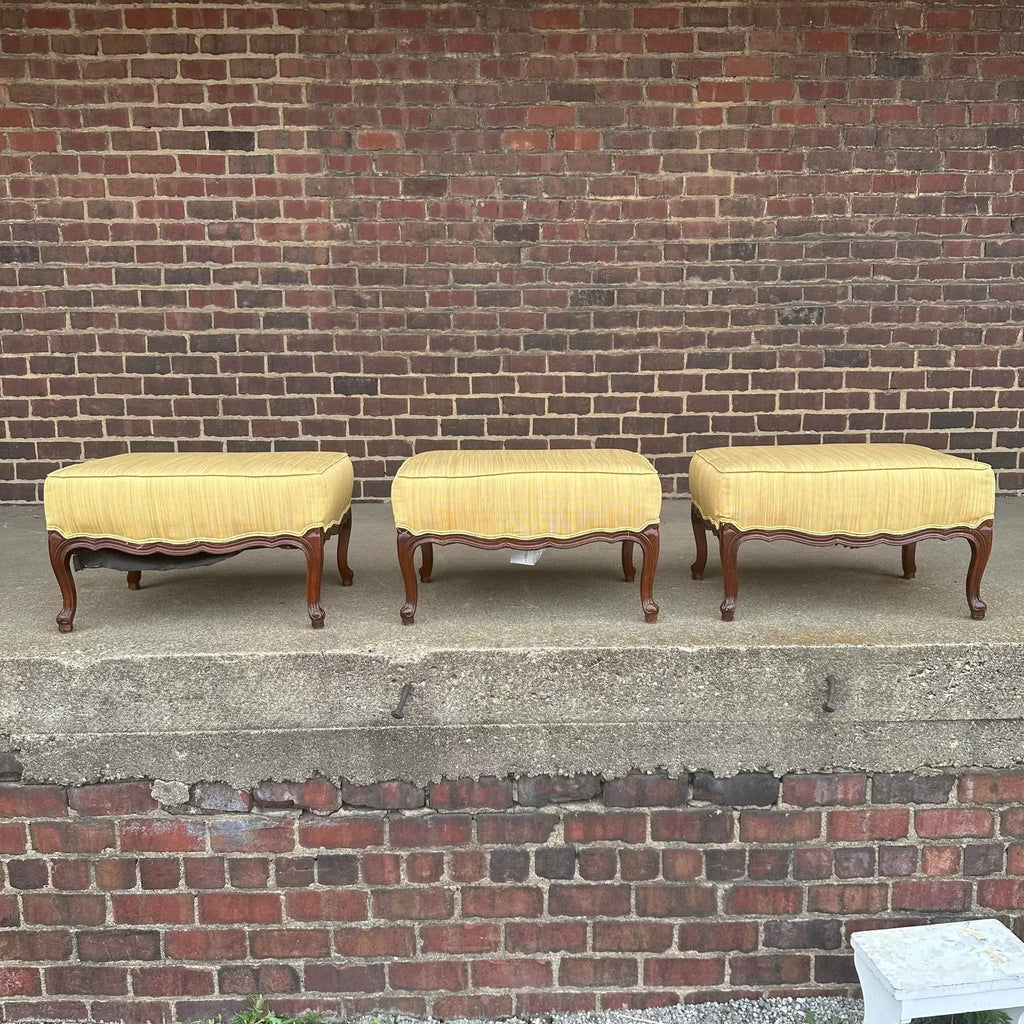 Set of 3 Ottomans for Chair Large Tomasville