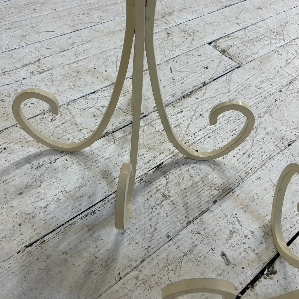 Set of 3 Upholstered Iron Base Stools Heavy Quality