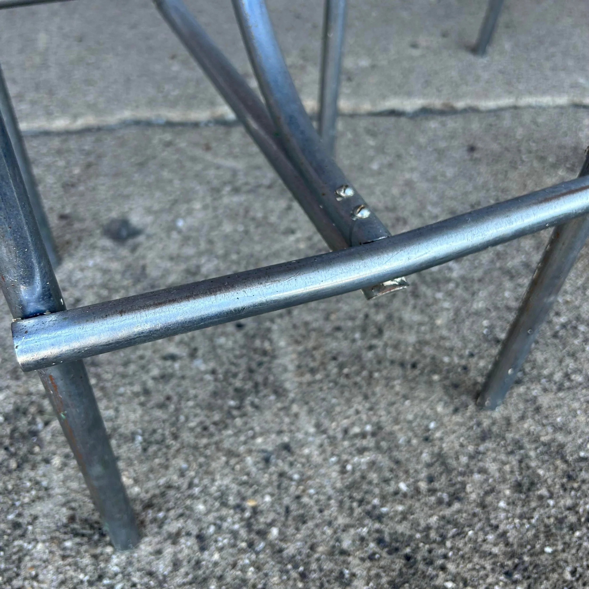 Set of 4 Art Deco Machine Age Bar Stools From Empire State Building