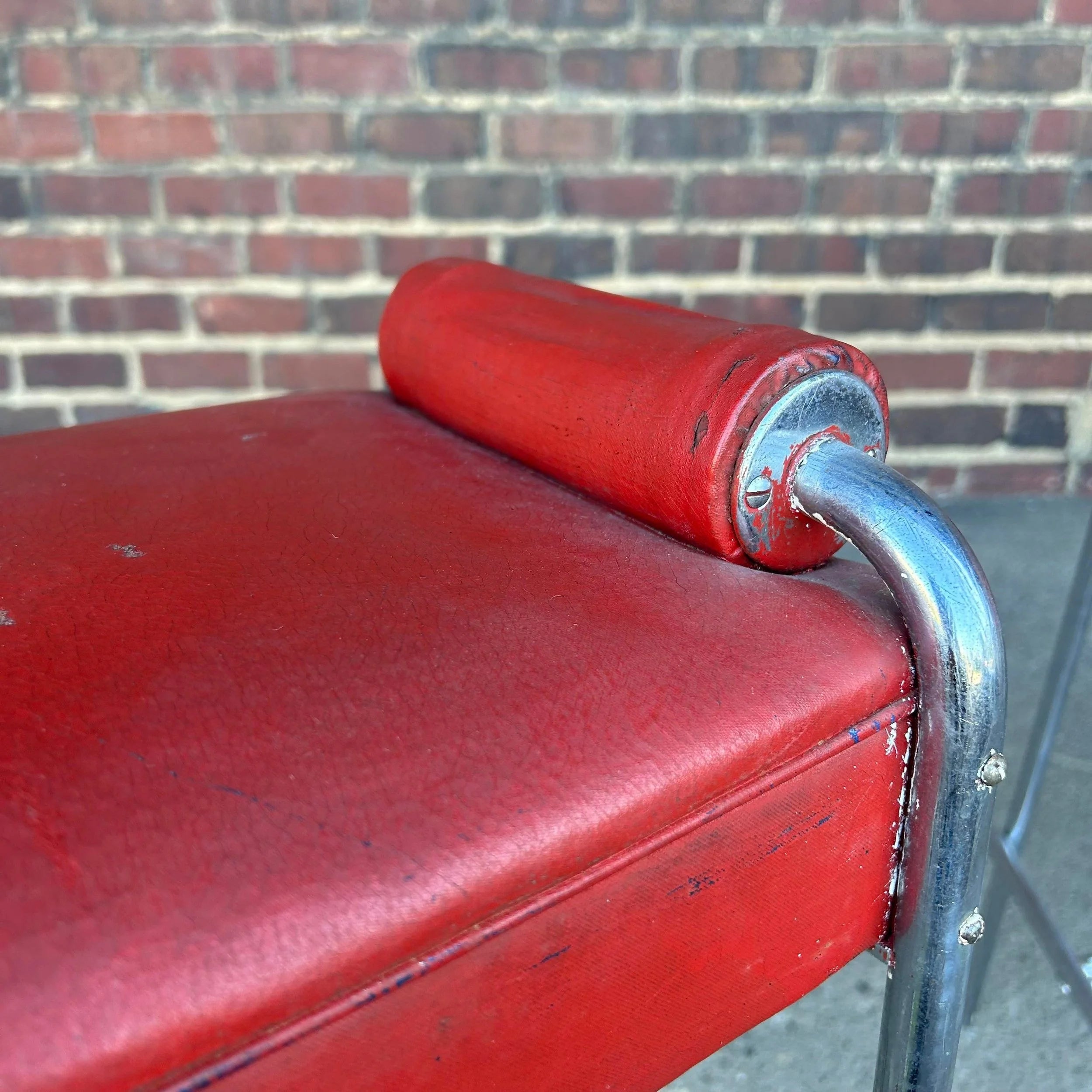 Set of 4 Art Deco Machine Age Bar Stools From Empire State Building