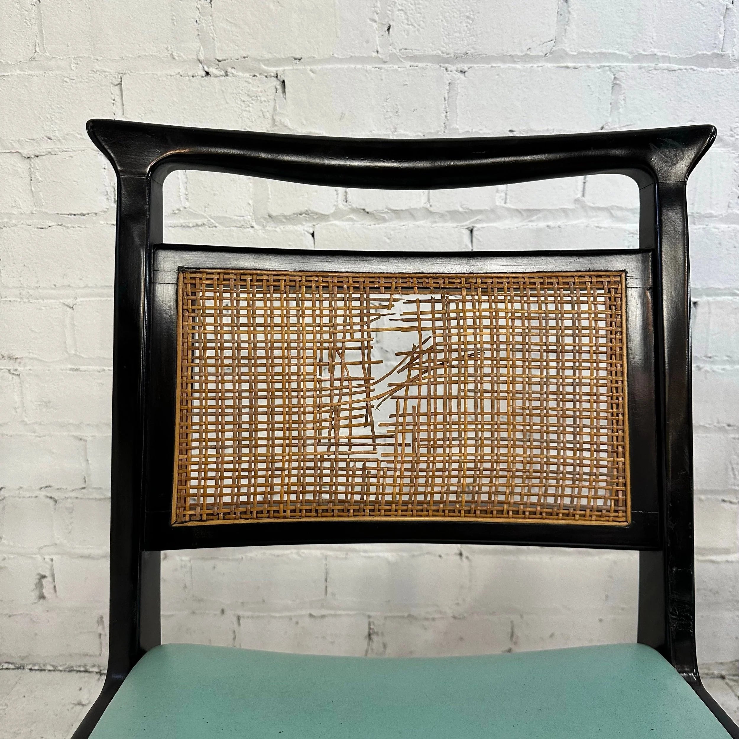 Set of 4 John Stuart Caned Back Dining Chair
