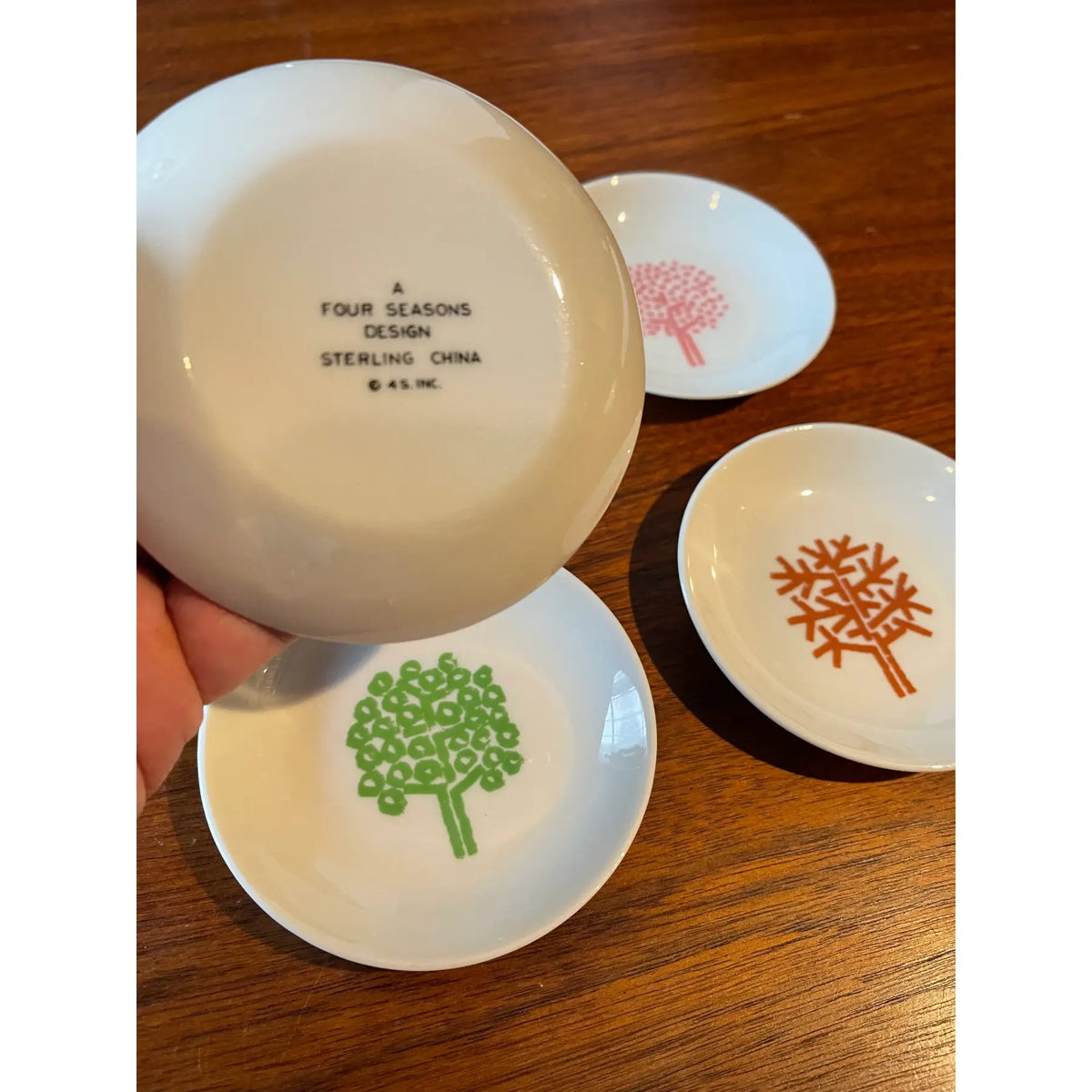 Set of 4 Mid 20th Century Seasons Catchalls