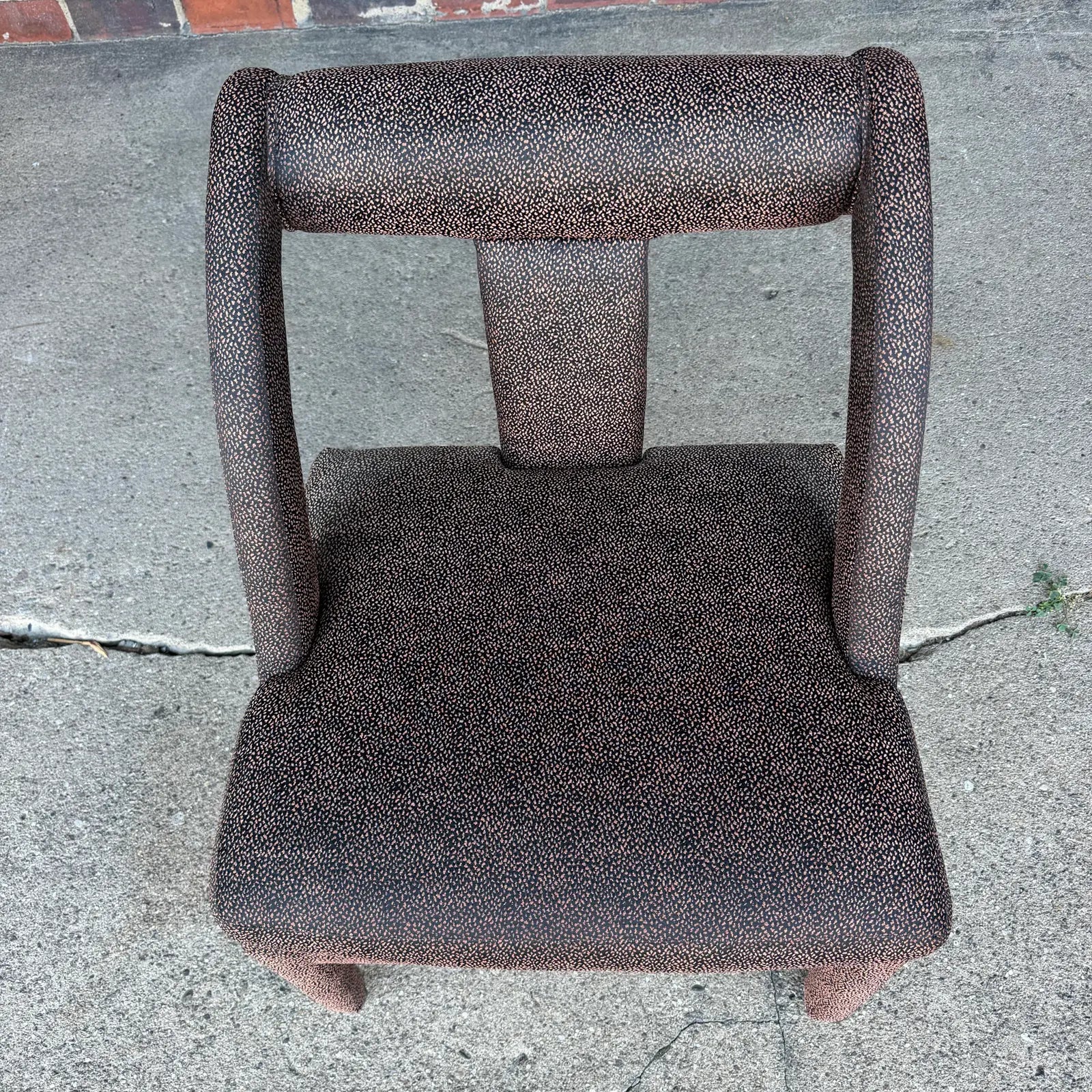 Set of 4 Postmodern Dining Chairs With Front Casters Possibly Karl Springer