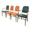 Set of 4 Rare Design GoodForm Aluminum Chairs Industrial Art Deco