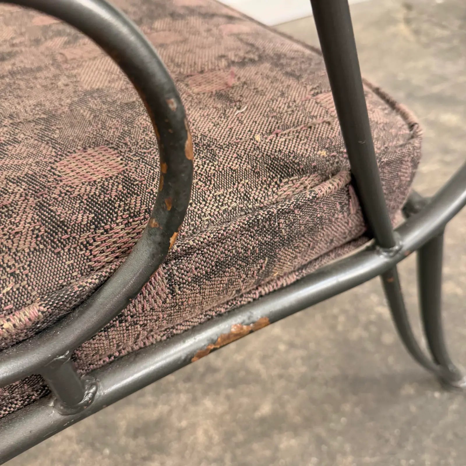 Set of 4 Shaver Howard Scrolled Metal Dining Chairs