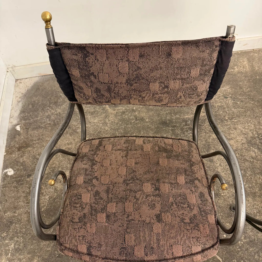 Set of 4 Shaver Howard Scrolled Metal Dining Chairs