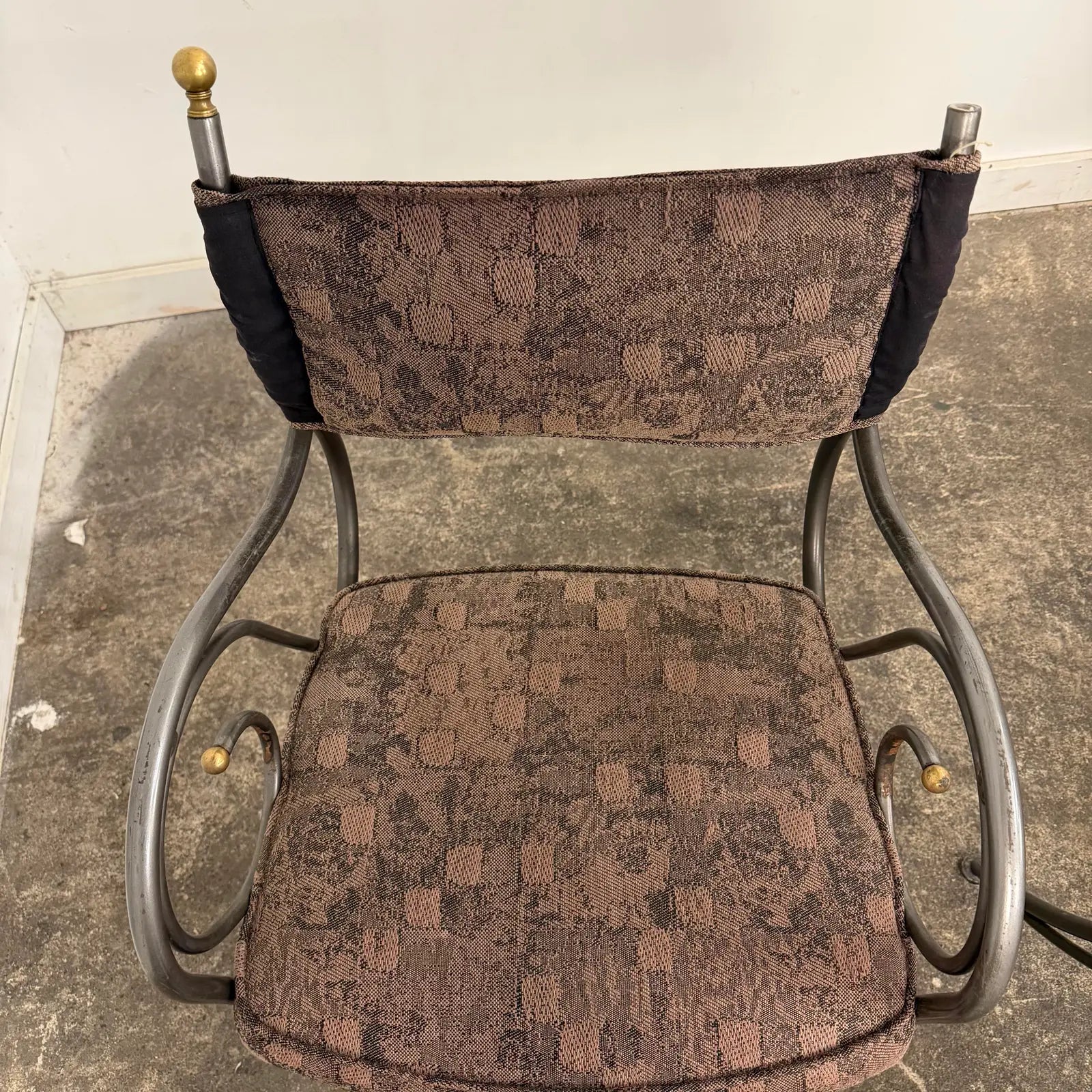 Set of 4 Shaver Howard Scrolled Metal Dining Chairs