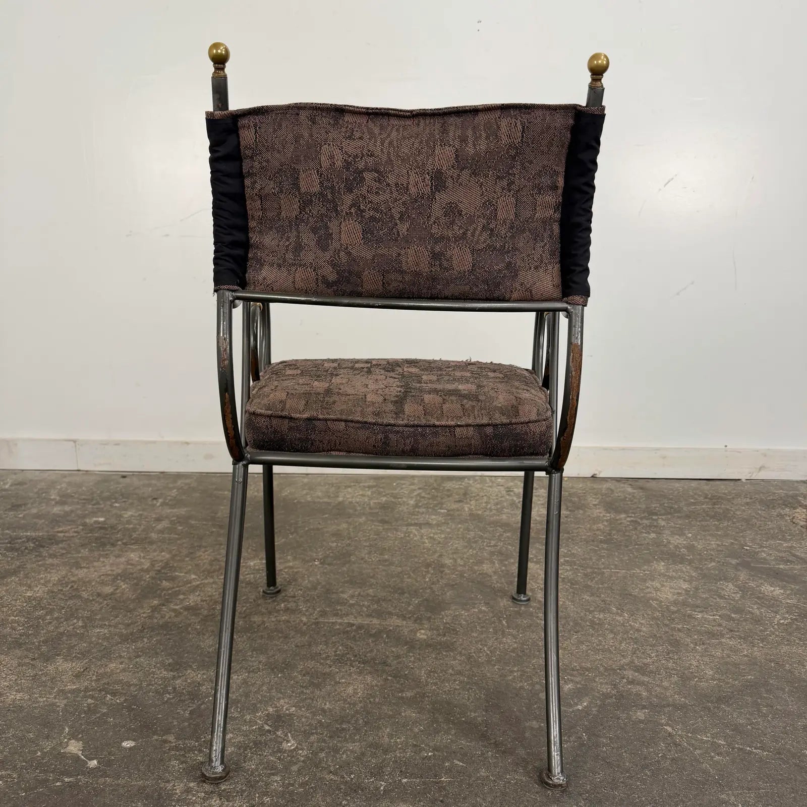 Set of 4 Shaver Howard Scrolled Metal Dining Chairs