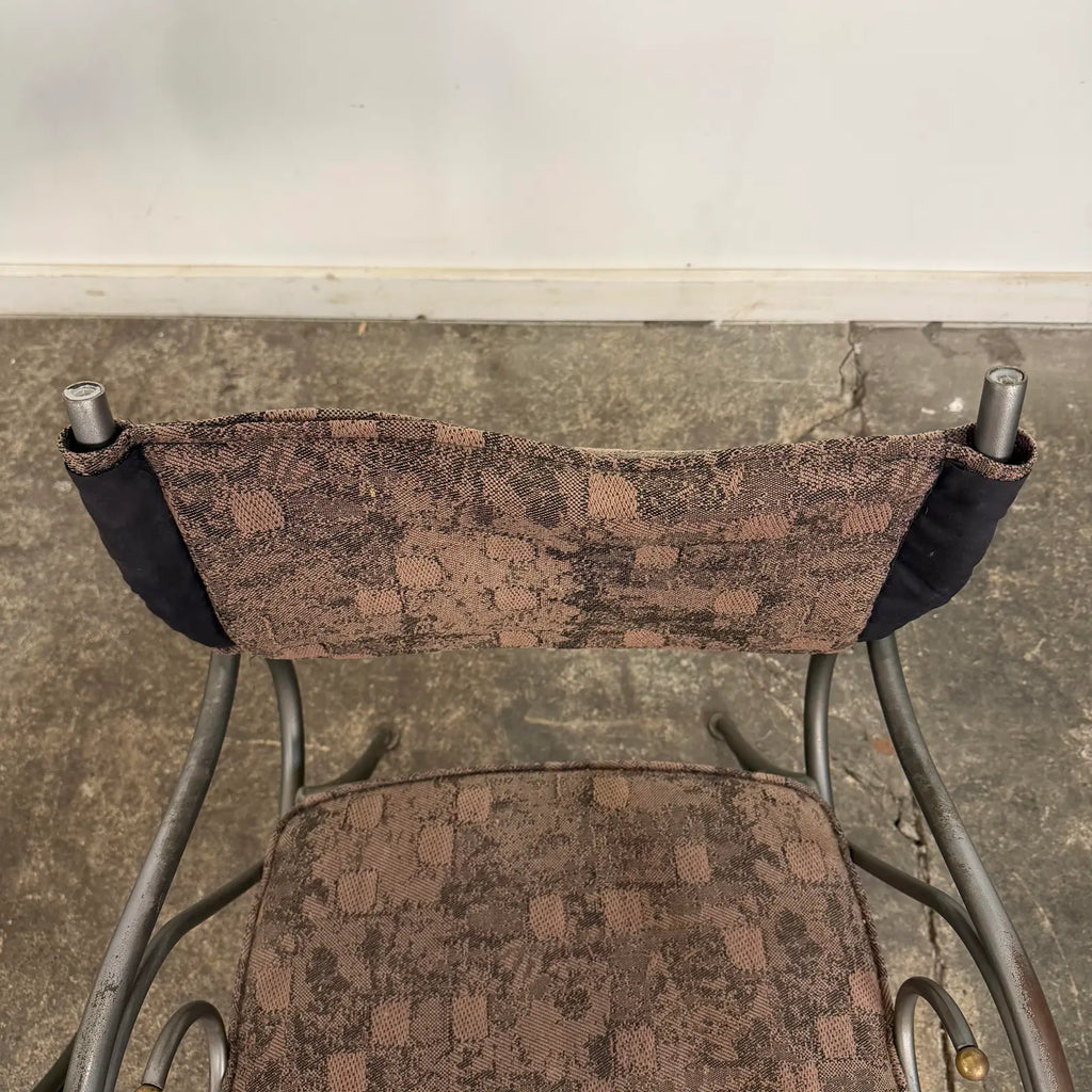 Set of 4 Shaver Howard Scrolled Metal Dining Chairs