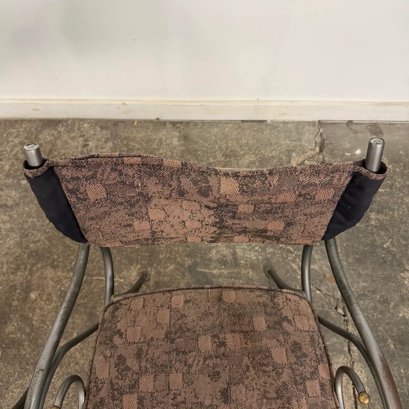 Set of 4 Shaver Howard Scrolled Metal Dining Chairs