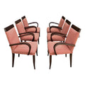 Set of 6 Dakota Jackson PFM Royale Arm Dining Chairs