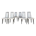 Set of 6 Harvey Probber Tall Back Dining Chairs