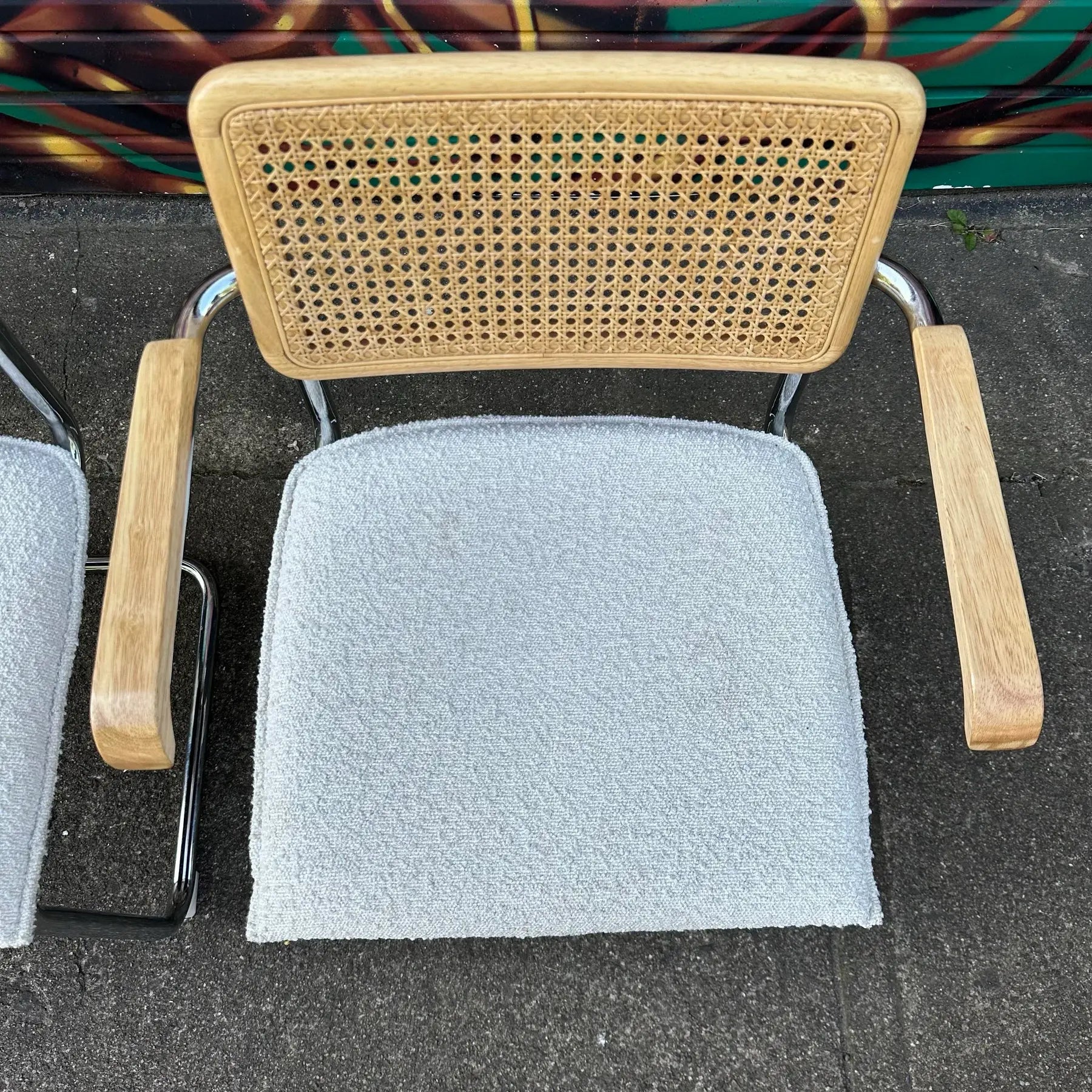 Set of 6 Marcel Breuer Cesca Style Dining Chairs