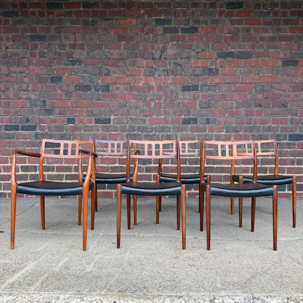 Set of 6 Model 79 Rosewood Dining Chairs by Niels Møller for J. L. Møller