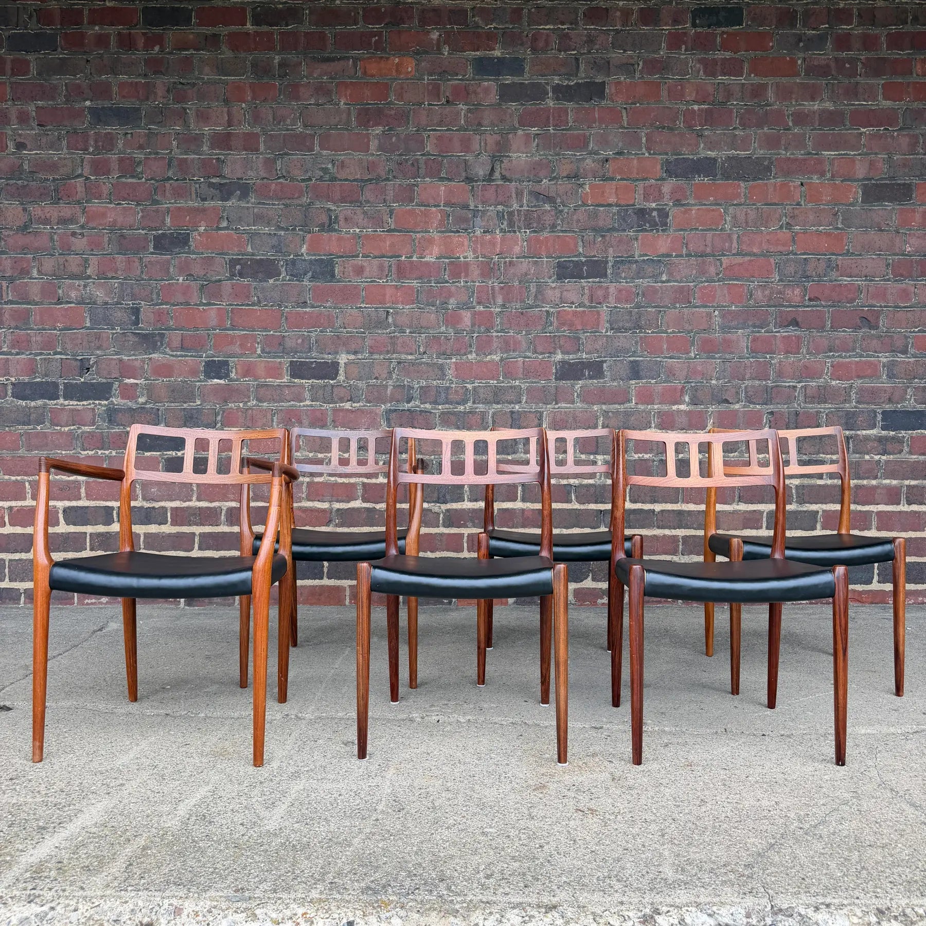 Set of 6 Model 79 Rosewood Dining Chairs by Niels Møller for J. L. Møller