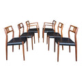 Set of 6 Model 79 Rosewood Dining Chairs by Niels Møller for J. L. Møller