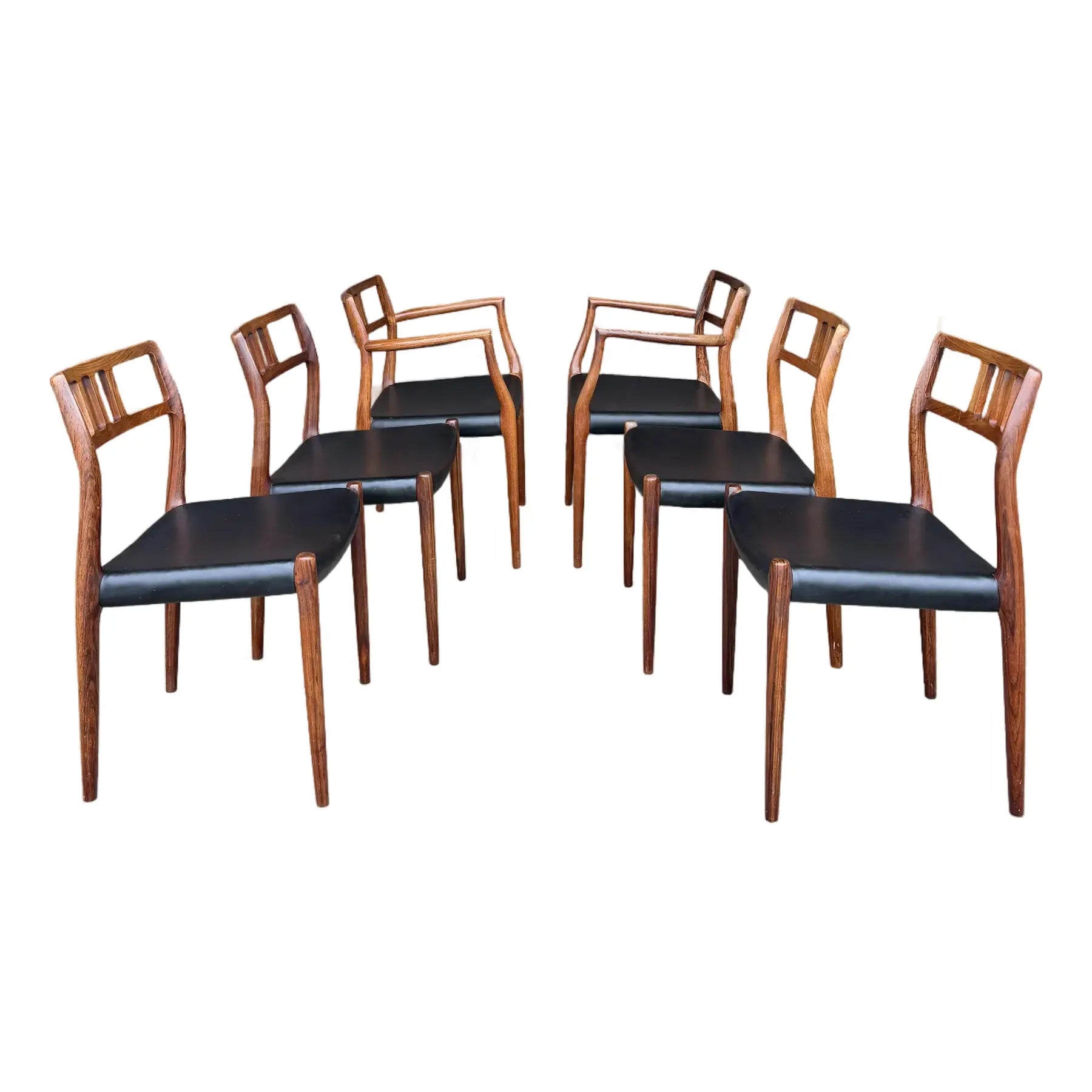 Set of 6 Model 79 Rosewood Dining Chairs by Niels Møller for J. L. Møller