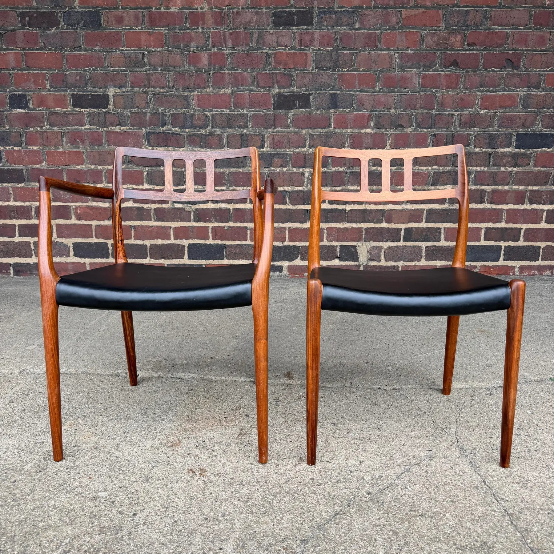 Set of 6 Model 79 Rosewood Dining Chairs by Niels Møller for J. L. Møller