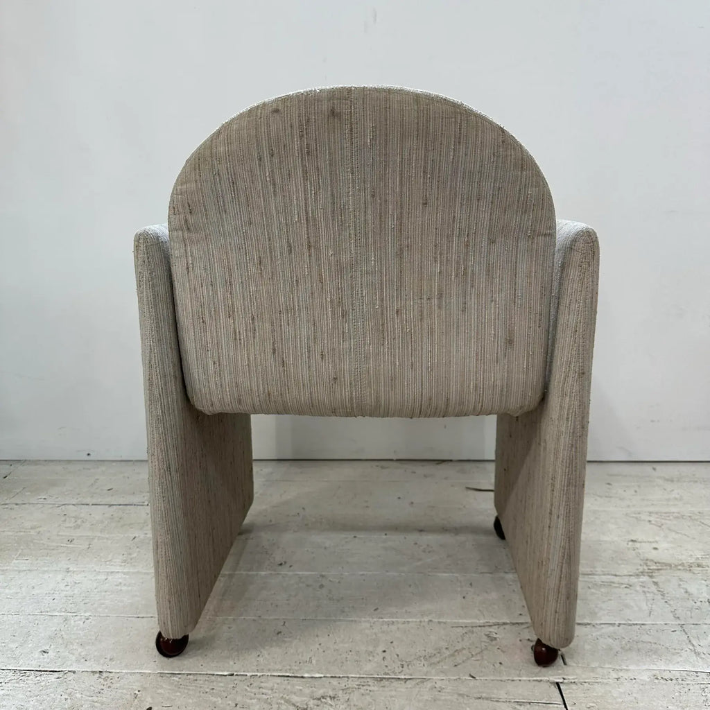 Set of 8 1980s Dining Chairs by Collier Milo Baughman Style