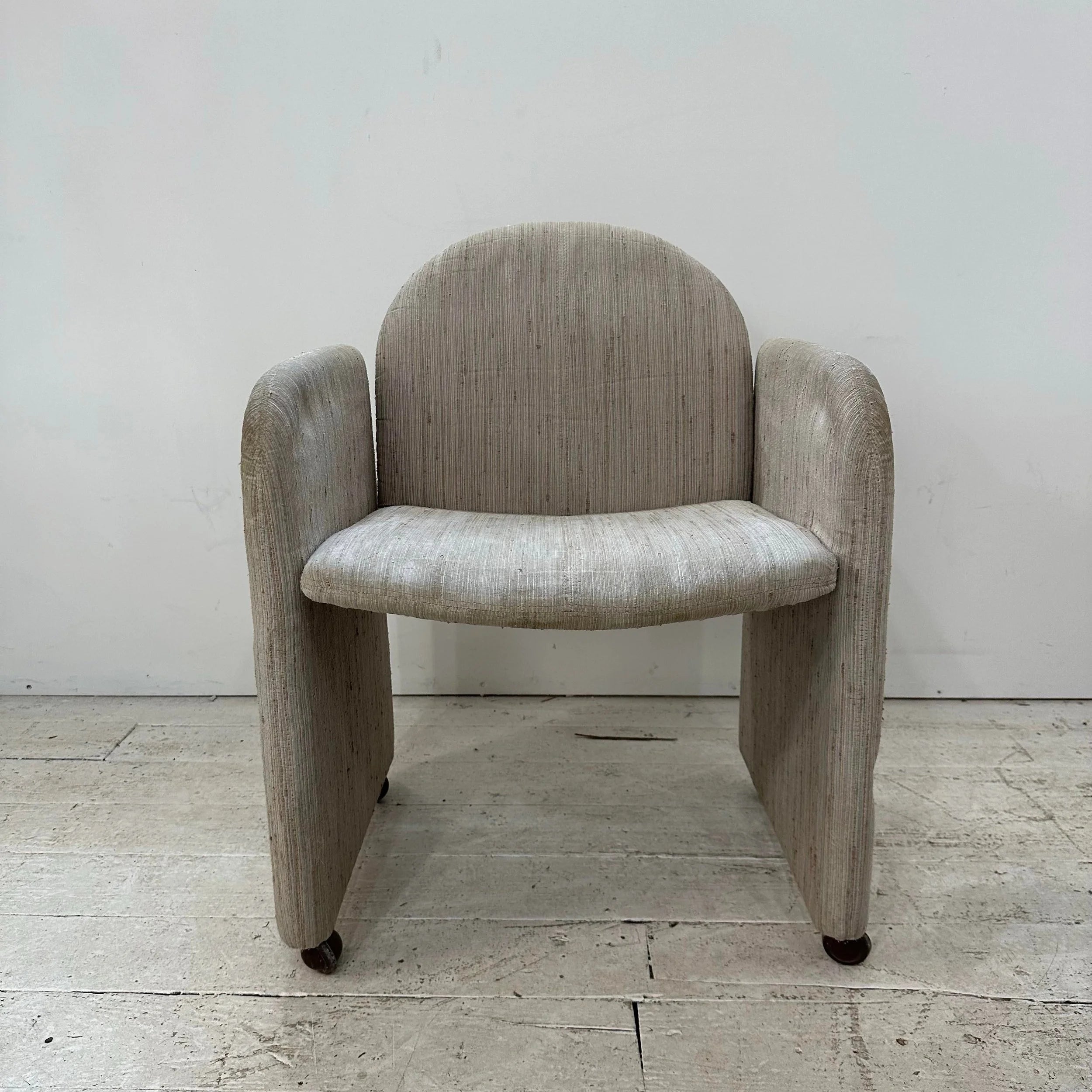 Set of 8 1980s Dining Chairs by Collier Milo Baughman Style