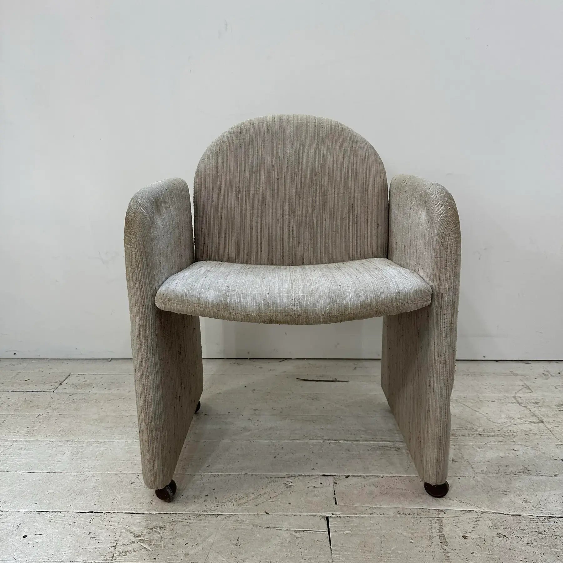 Set of 8 1980s Dining Chairs by Collier Milo Baughman Style