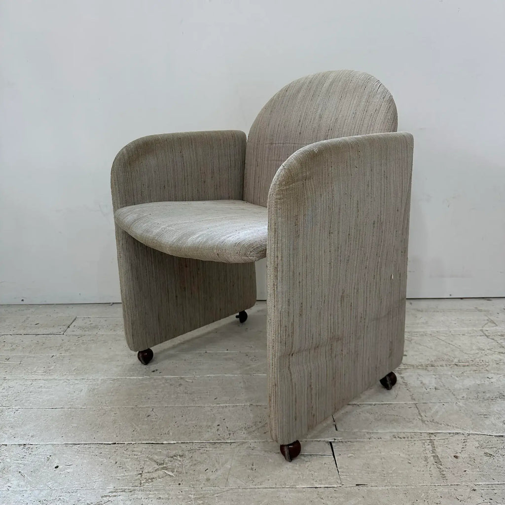 Set of 8 1980s Dining Chairs by Collier Milo Baughman Style