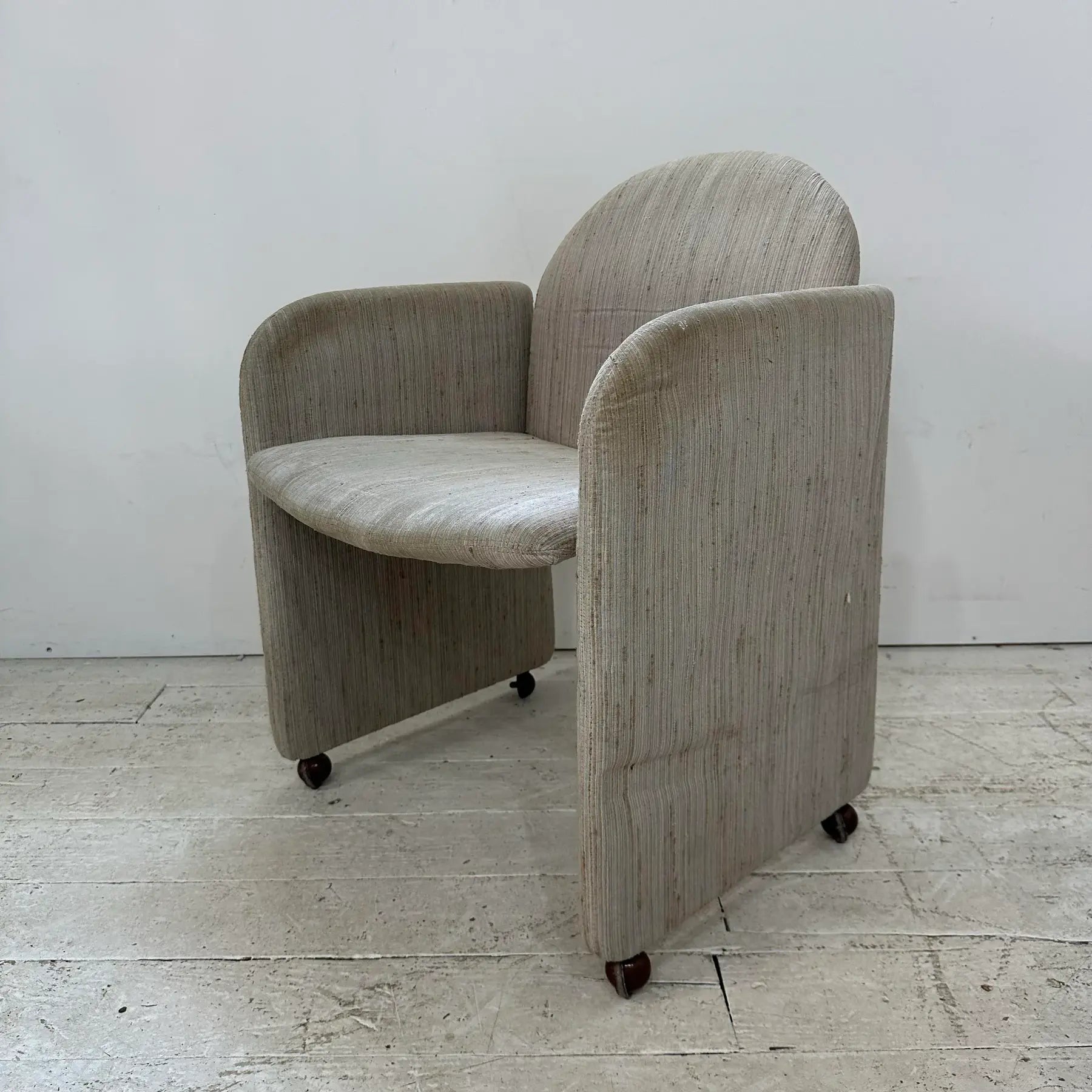 Set of 8 1980s Dining Chairs by Collier Milo Baughman Style