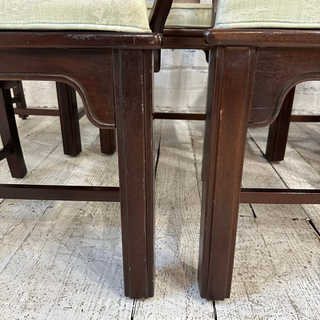 Set of 8 Henredon Asian Style Dining Chairs