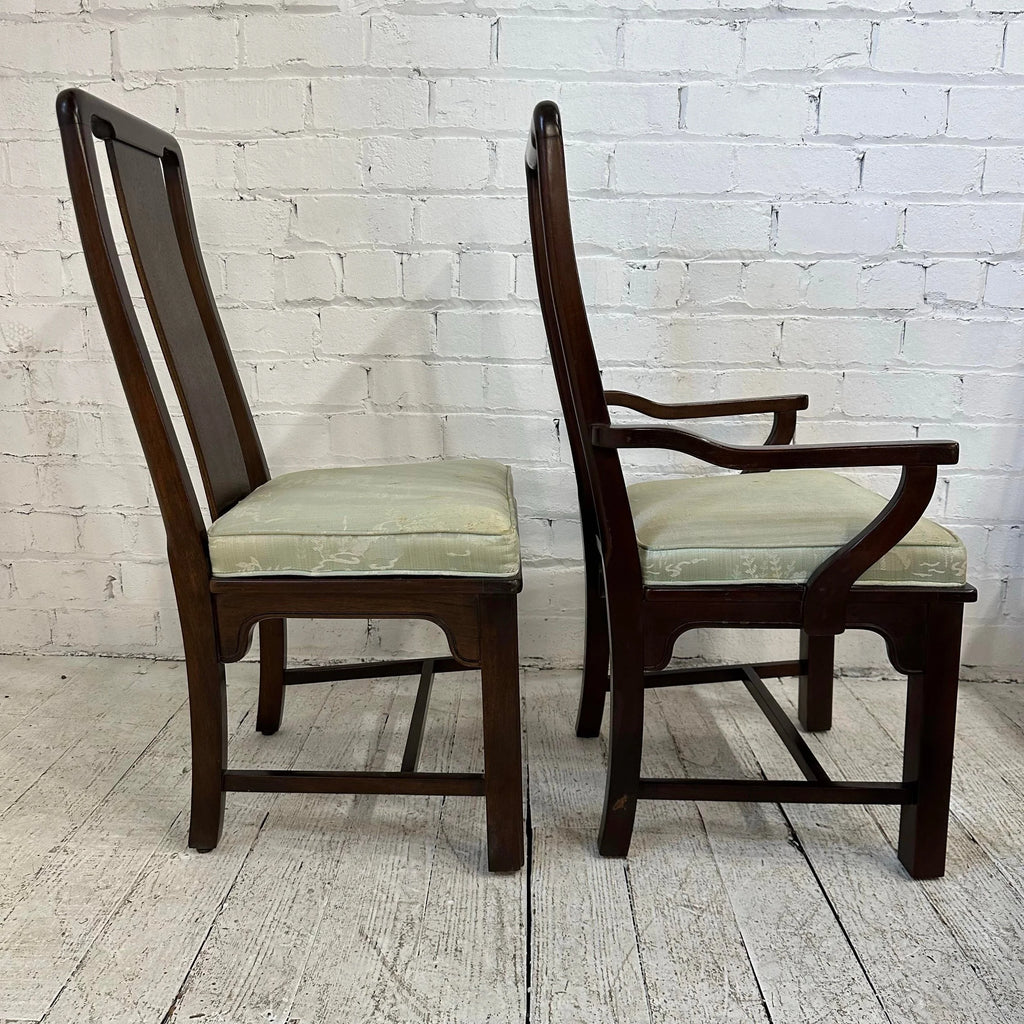 Set of 8 Henredon Asian Style Dining Chairs