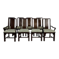 Set of 8 Henredon Asian Style Dining Chairs