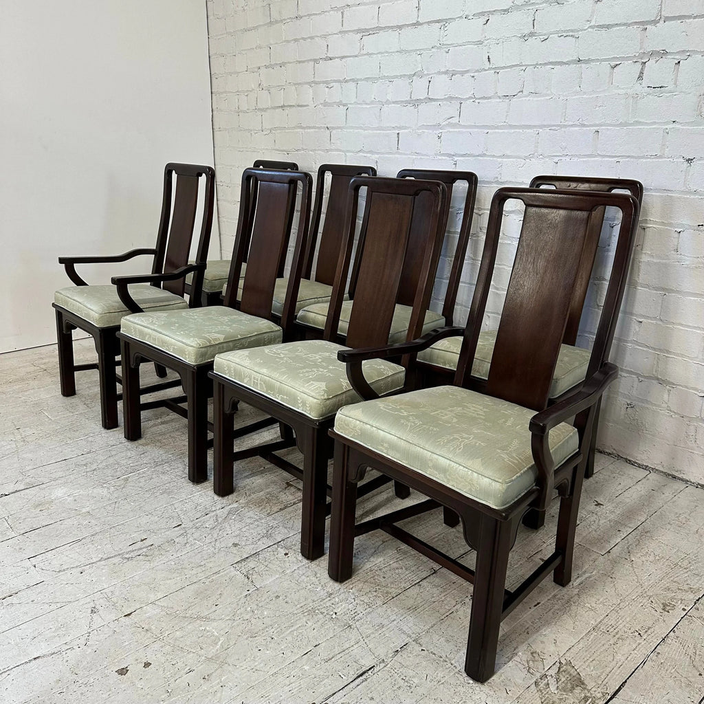 Set of 8 Henredon Asian Style Dining Chairs