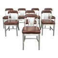 Set of 8 Goodform Aluminum Dining Chairs From Ibm